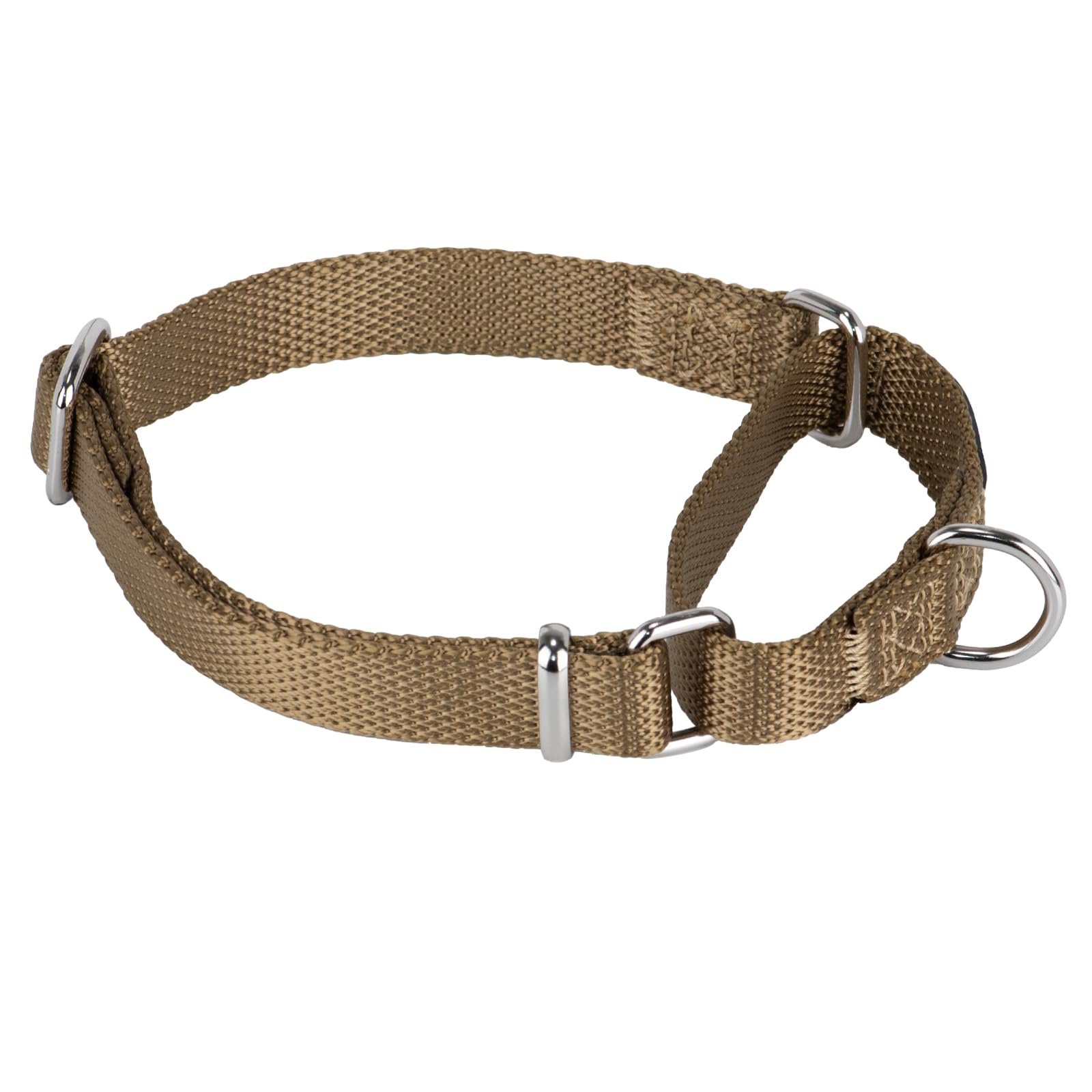 Hyhug Pets Martingale Dog Collar, Colorfast, Heavy Duty Training Collar with No Buckle. Gentle Control, Anti-Escape. (Army Yellow, Small)