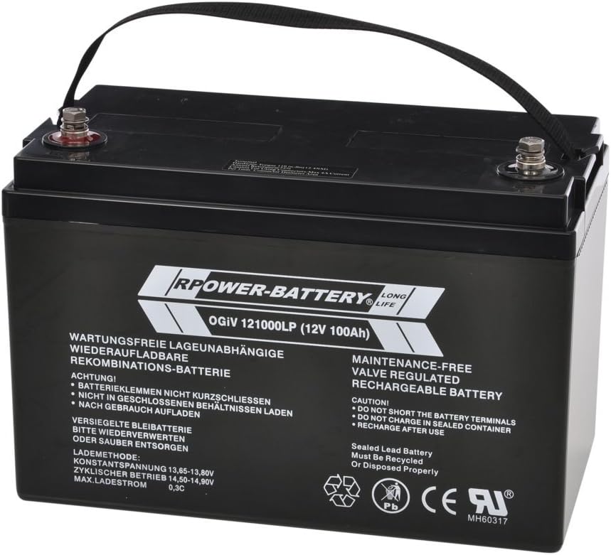 12V 100Ah RPower AGM Batterie Amazon.de Computer & Zubehör