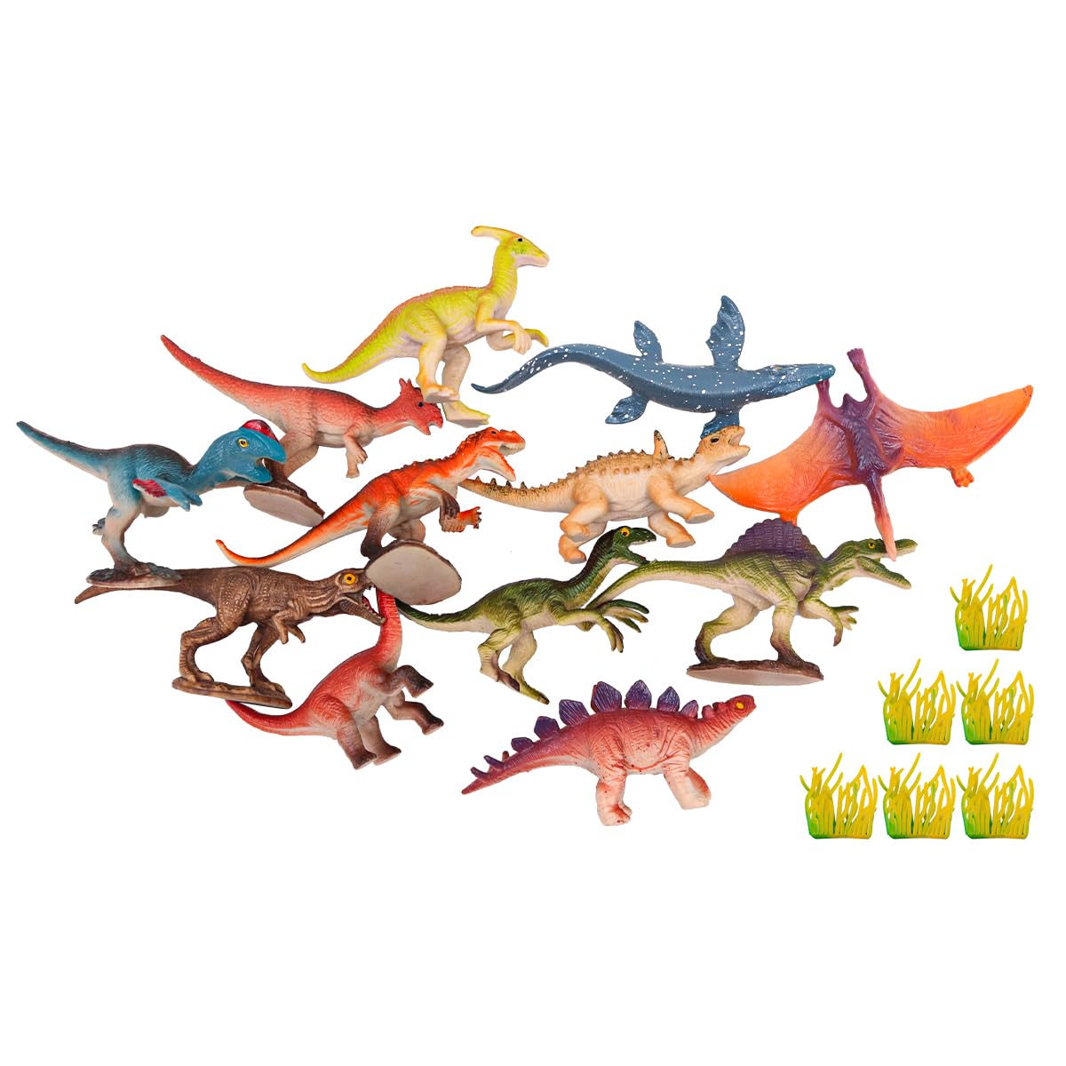 WANGCL 12PCS Dinosaur Figure, Realistic Dinosaur Figure Toys Kit Educate Children on Various Dinosaurs