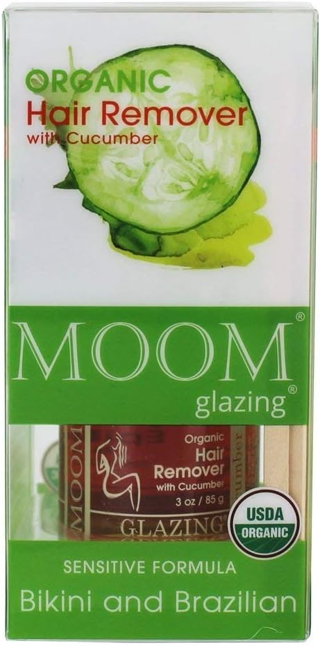 Organic Sensitive Formula Hair Remover with Cucumber for Bikini and Brazilian - 3 oz.