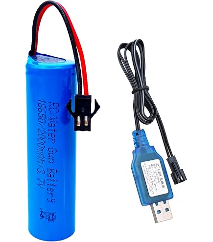 Lot De 2 Batteries LiPo 3,7V 6000mAh - Rechargeables, 1S 3C Avec Câble USB Inclus