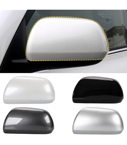 Goholy Door Mirror Cover For Toyota Highlander 2008-2013 - Pearl White Left Side Replacement Housing - View #5