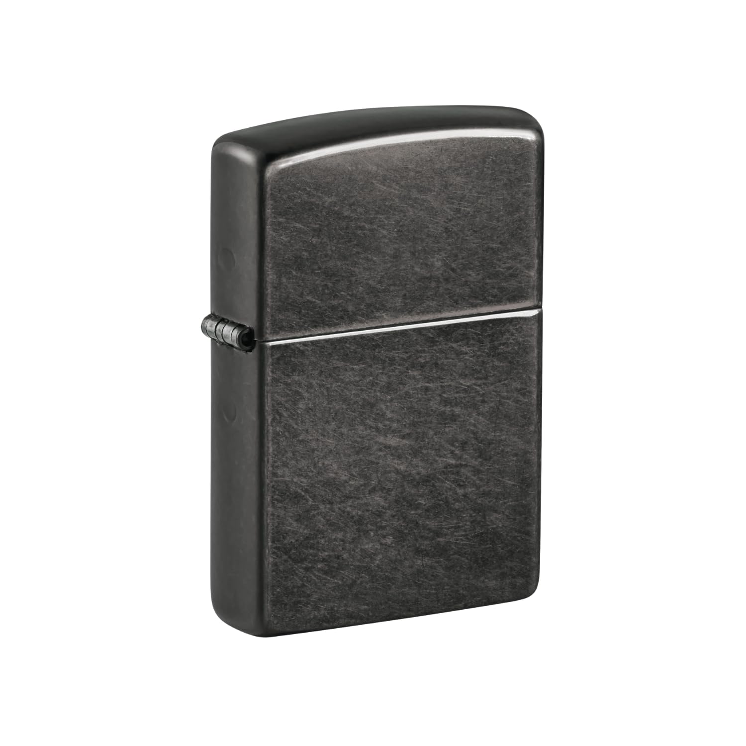 Zippo Windproof Lighter - Grey with Logo - Colour Image - Refillable - Reusable - Gift Box - Metal - Made in USA