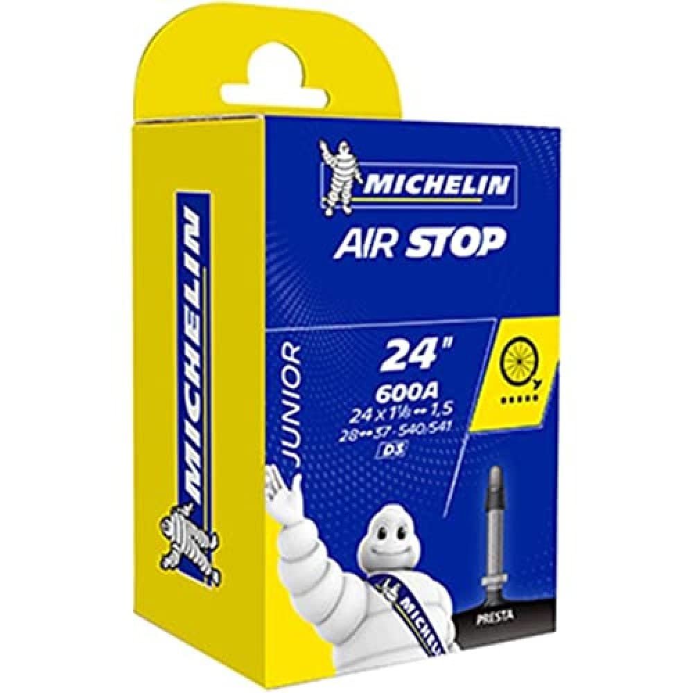 Cicli Bonin Unisex Adult Michelin 24-D3 Pr Tube - Black, One Size/29 mm