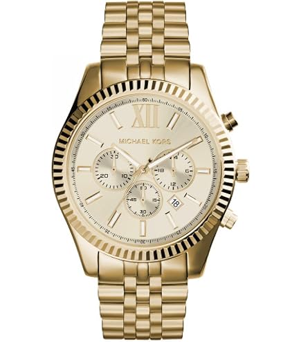 Amazon.com: Michael Kors Women's Lexington Watch, Three-Hand Tri
