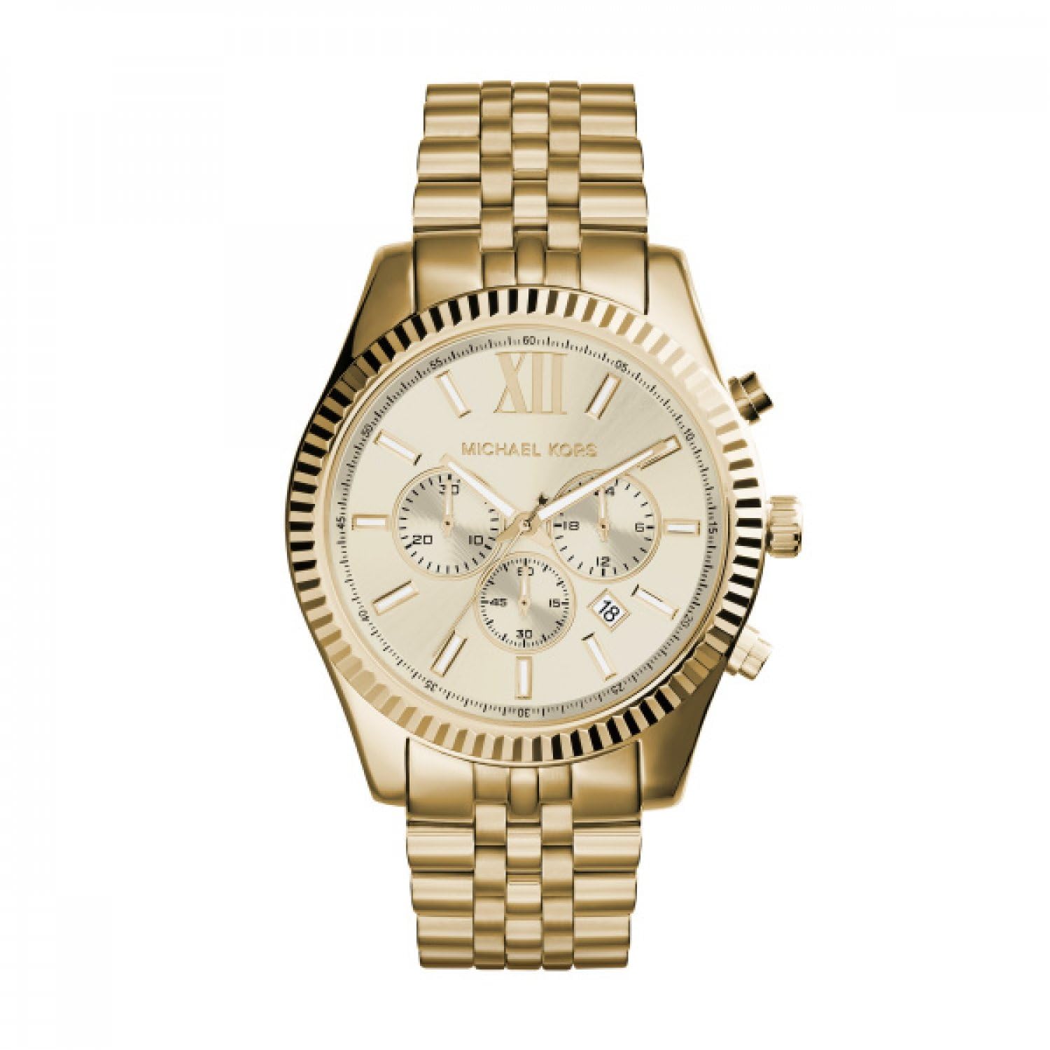 Michael Kors Lexington Chronograph Quartz Watch with Gold tonestainless Steel Strap for Men MK8281 — image 1