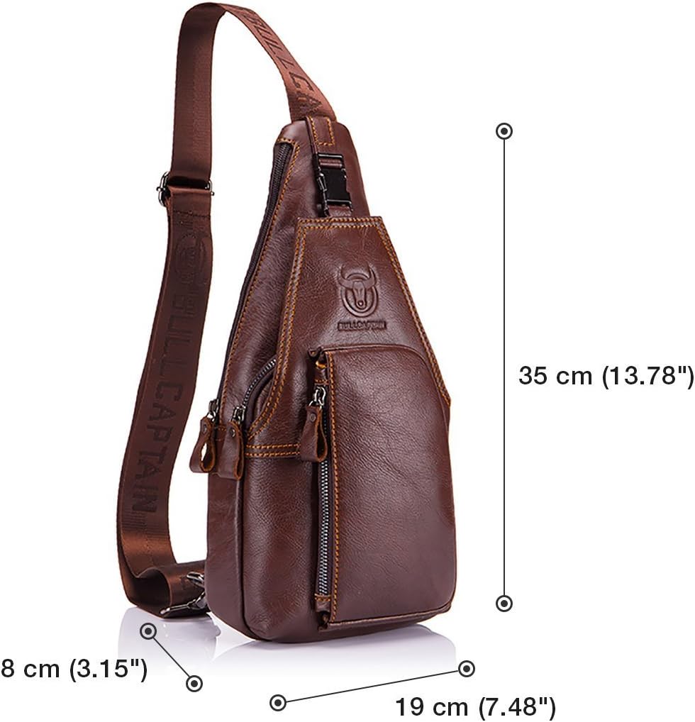 Novatech Men Genuine Leather Chest Bag - Image 3