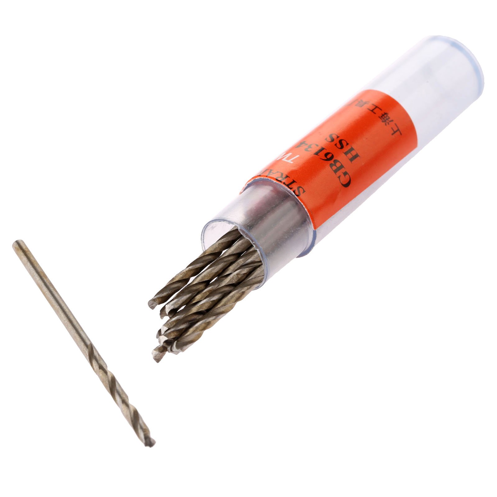 Mtsooning 10 Pcs 1.5mm Mini HSS Micro Twist Drill Bits, Straight Shank for DIY Crafts, Wood, Metal & Precision Drilling