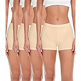 wirarpa Women's Boyshorts Panties Cotton Boxer Briefs for Ladies Underwear Shorts with Cotton Crotch 4 Pack