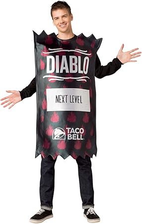Morris Costumes Taco Bell Adult Diablo Taco Bell Sauce Packet Costu Standard Amazon De Spielzeug