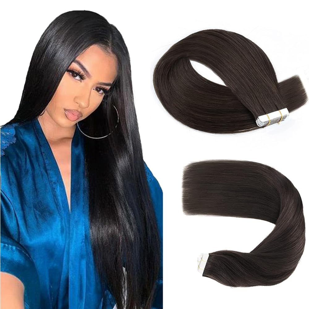 Photo 1 of #33 Reddish Brown Clip in Hair Extensions Human Hair, Copper Red Straight Remy Human Hair Extensions Clip ins for Women, 20 Inch 120g 7Pcs, Auburn Brown Hair Extension