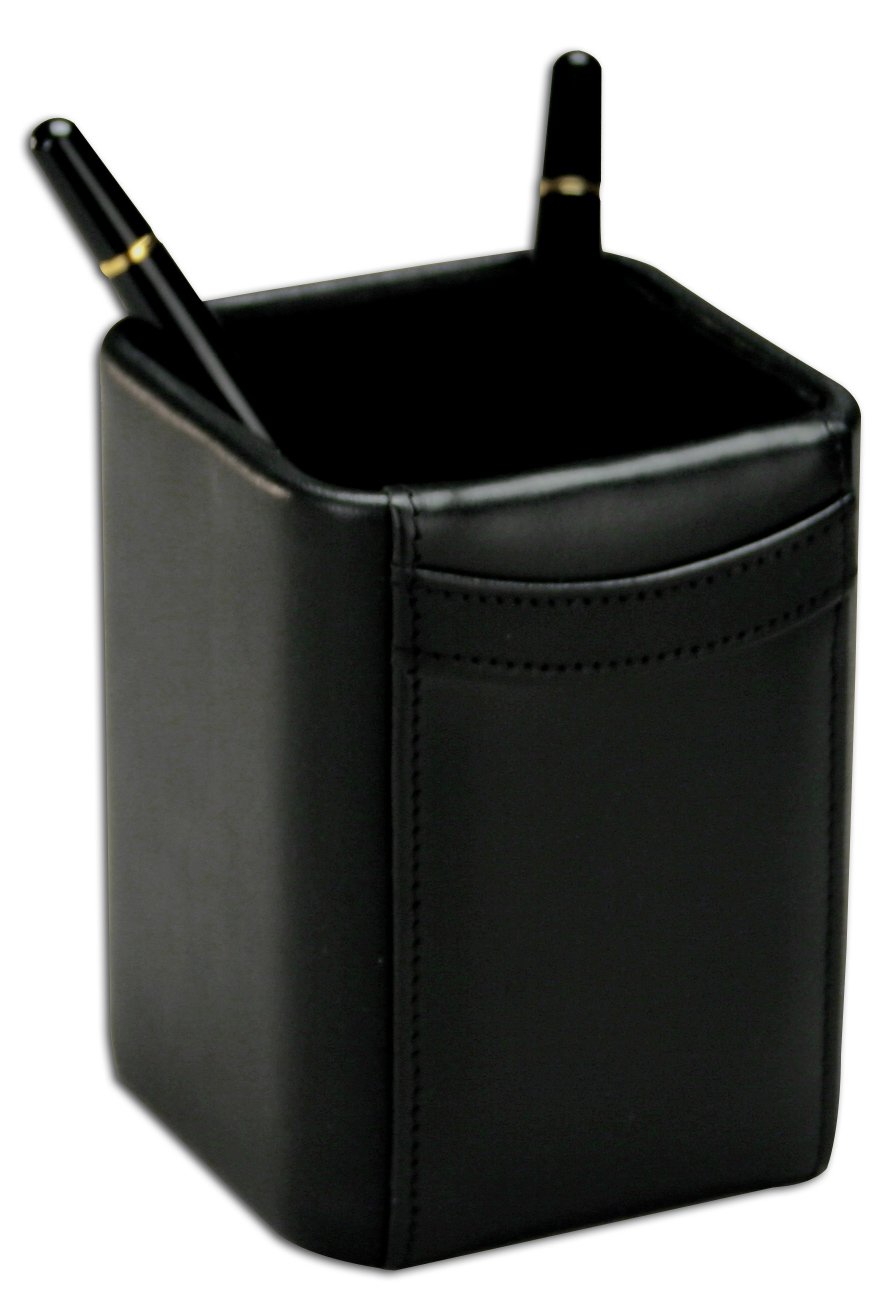 Dacasso Pencil Cup, Black Desk Tidy Pen Holder