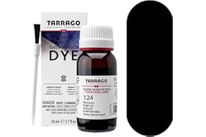 Tarrago Suede Nubuck Dye | Recolor, Brighten and Restore Suede and Nubuck | 1.7 Fl. Oz. | 18 - Black