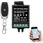 idealWIN Wireless Remote Dry Contact Switch, Wi-Fi &amp; RF Control, DC 5-48V | for Door Systems,Electric Locks, Ideal for DIY Enthusiasts to Customize Devices, Compatible with Alexa &amp; Google Home,Tuya App