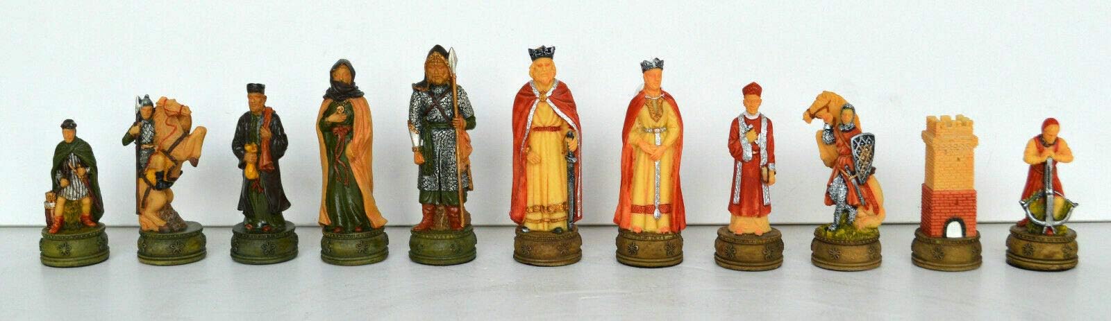 Talos Artifacts Hand Painted Middle Age Theme Chess Pieces Without Chess Board