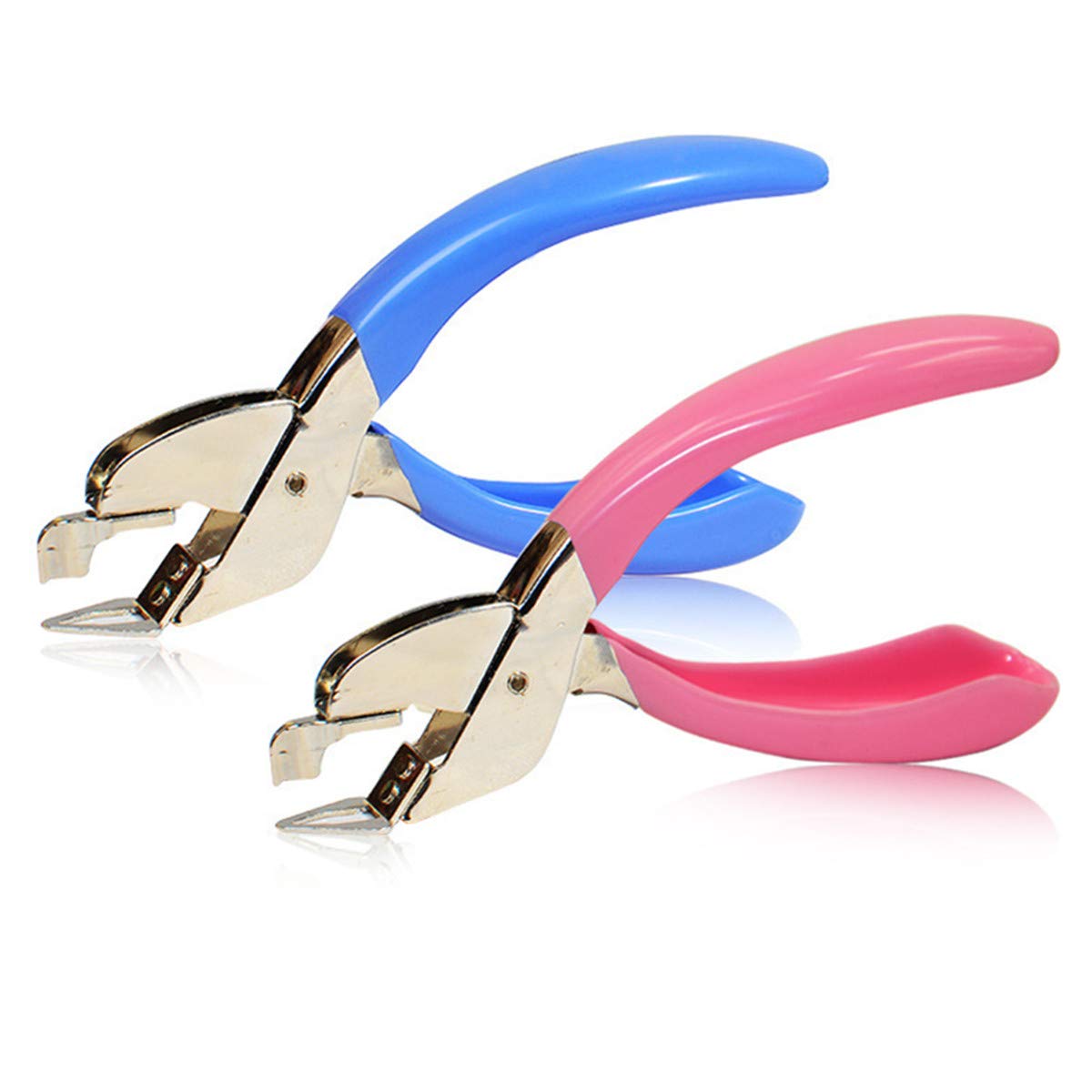 2 Pieces Office Staple Removers, Lightweight Handheld Staple Puller Tool with Steel Jaw for Office School Home Use