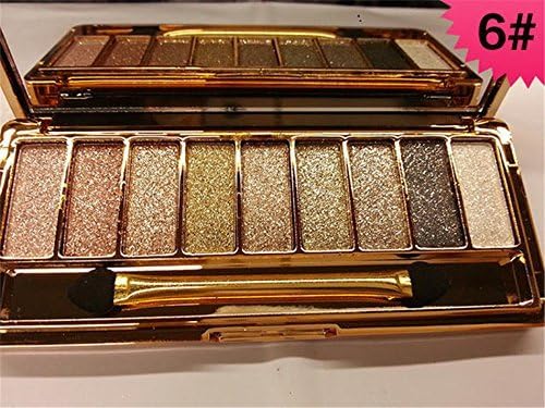 ShineMore 9 Colors Diamond Bright Colorful Eye Shadow Eyeshadow Super Flash Glitter Eyeshadow (#6) by ShineMore Cosmetic