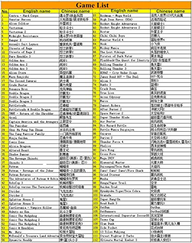 112 in 1 For Sega Megadrive Genesis Game Cartridge Include Contra Gunstar Heroes