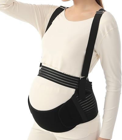 MomTend 5 in 1 Pregnancy Support Belt Beige XL Maternity Postpartum Belly Band