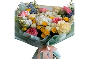 VP One Express Fresh Enchanted Dawn Bouquet - Fresh Cut Flowers Delivery Gift | Flowers Fresh Bouquet for Wedding, Birthday, Anniversary, Valentine’s Day or Home Decor