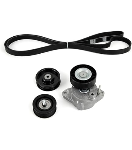 Complete Serpentine Drive Belt Kit For Mercedes AMG Models (C63, E63, ML63, Etc.) - Includes Belt, Tensioner & Idler Pulleys
