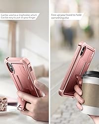 Dexnor for iPhone Xs max Case, [Built in Screen