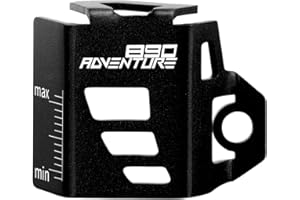 Mokiton Motorcycle Rear Brake Fluid Reservoir Pump Guard Cover Compatible With 890 Adventure/R 2021 2022 2023 2024 | Gas Tank Protectors 890 ADV 890adv Accessorie (black)