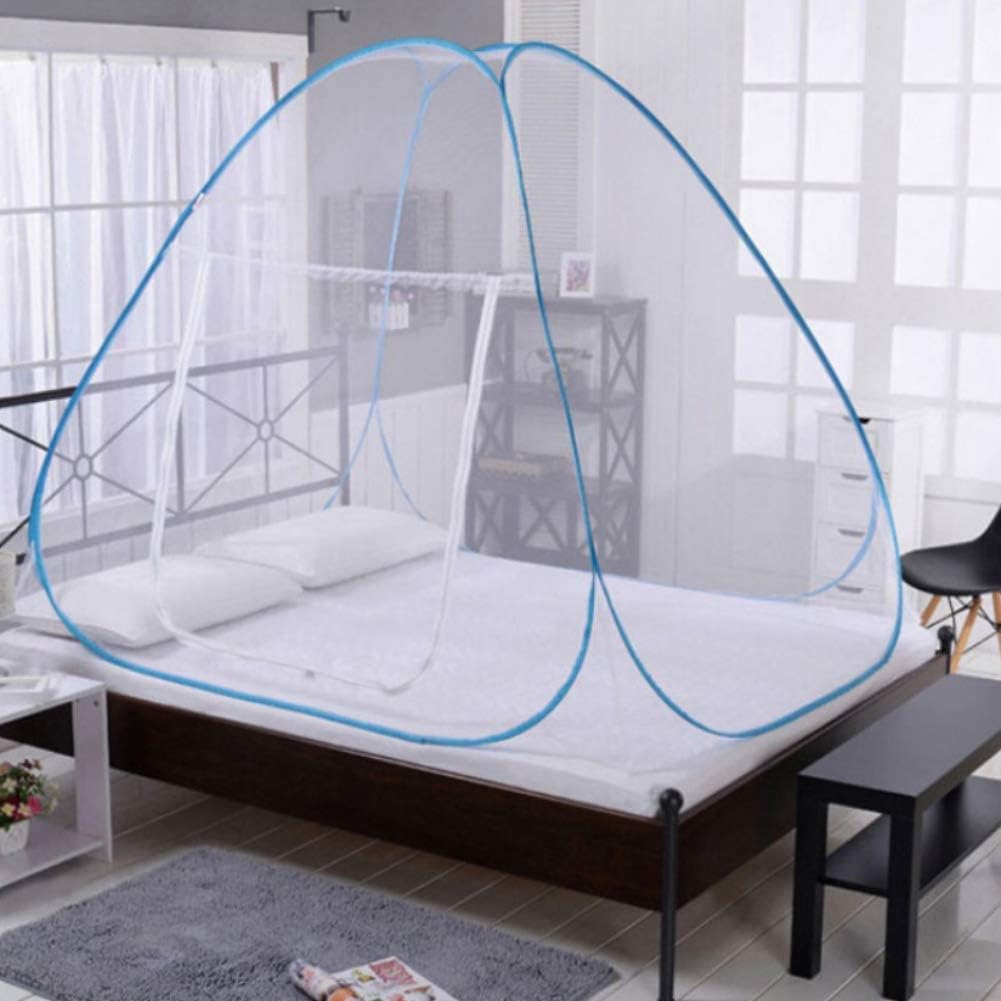 EtophighFoldable Mosquito Net Easy Bed Pop Up Camping Tent Installation Network Door for Children Adults Single Door