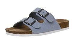 CUSHIONAIRE Women's Lane Cork Footbed Sandal With