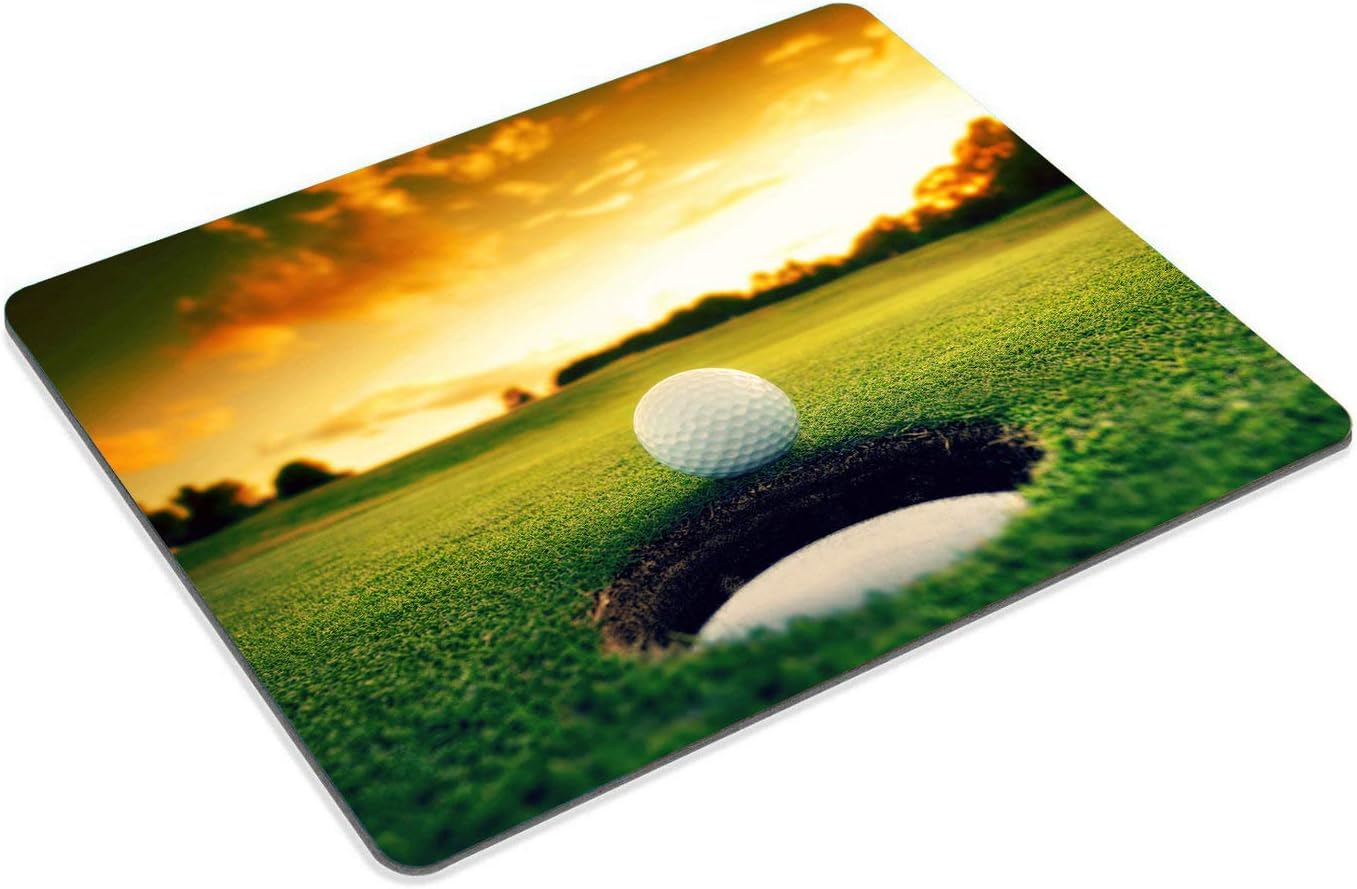Wasach Golf Course Mouse pad,Golf Ball Near Hole Personality Desings Gaming Mouse Pad, MultiColor 11, 240mmX200mmX3mm - Image 5
