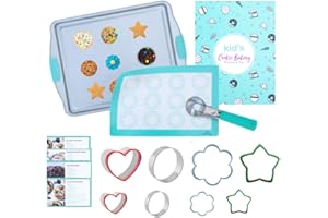 Tovla Jr. Cookie Baking and Cooking Gift Set for Kids - Cooking Supplies for The Junior Chef - Kids' Baking Set for Girls & Boys - Real Accessories & Utensils for The Curious Child