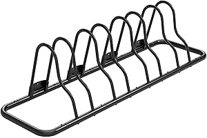 FOYUEE Outdoor Bike Rack Garage Floor - 4 Bicycle Racks & Stands Kids Bike Parking Organizer Indoor Bike Storage Holder