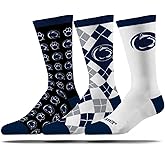 Strideline Mens NCAA Dress Socks- The Executive 3 Pack-One Size Fits Most