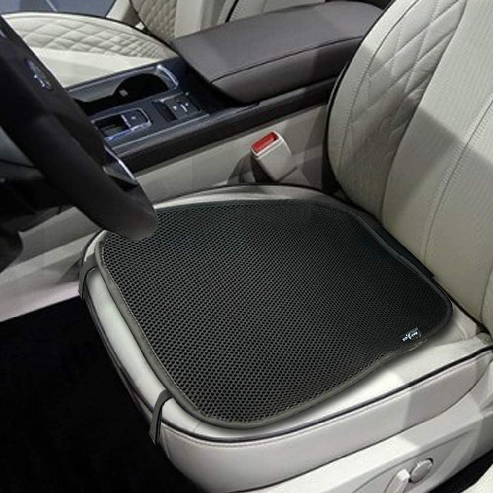 Big AntCool Car Seat Cover, Breathable Car Seat Cushion,Universal Auto Interior Seat Bottom Protector Mat for Home Office Chair-Black 1 Pack