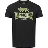 Lonsdale Men's Classic Lion Logo Crew Neck T-Shirt Regular-Fit