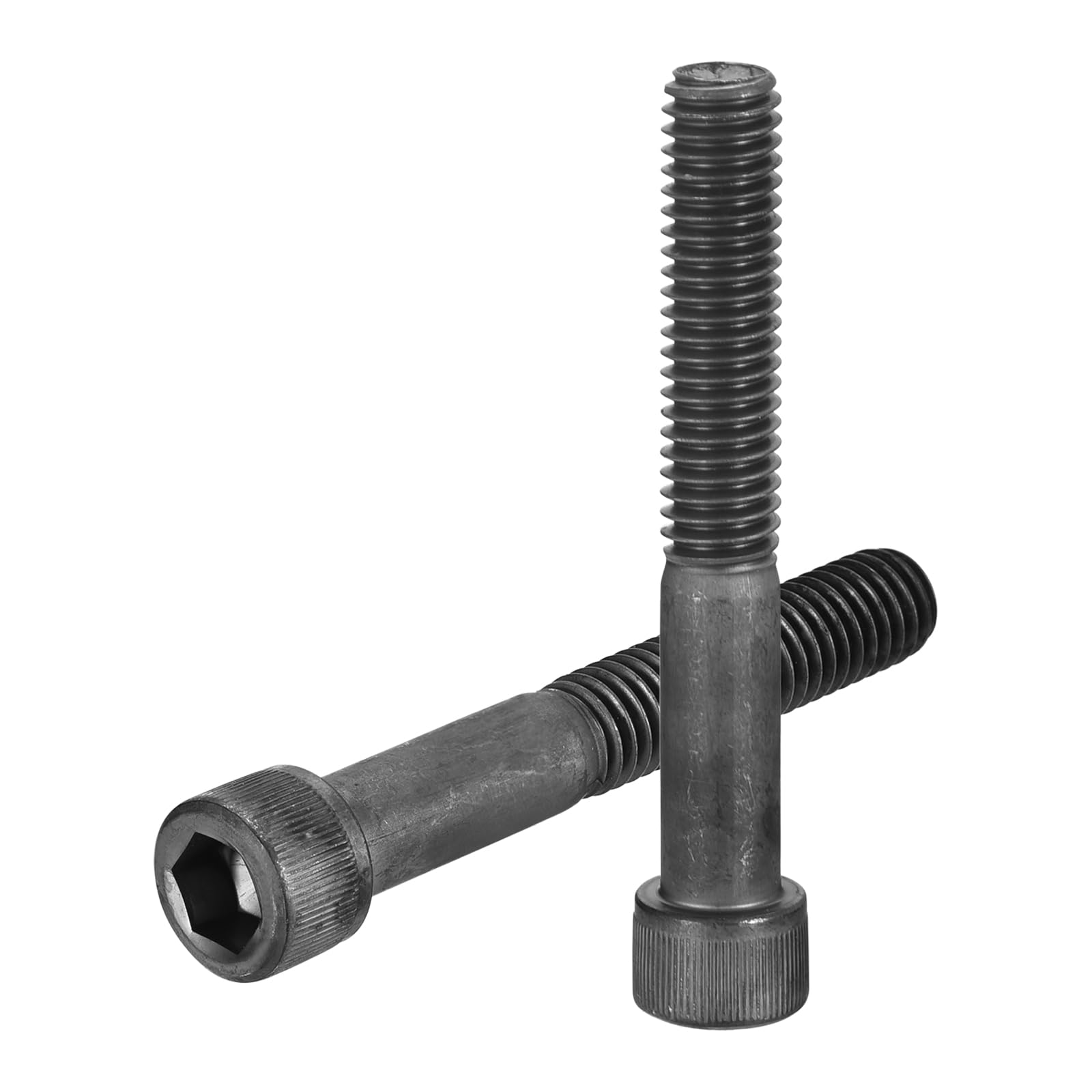 uxcell Hex Socket Bolts (3/8"-16x2"), Grade 12.9 Carbon Steel Hex Socket Drive Screws, Black, 10 Pcs — image 1