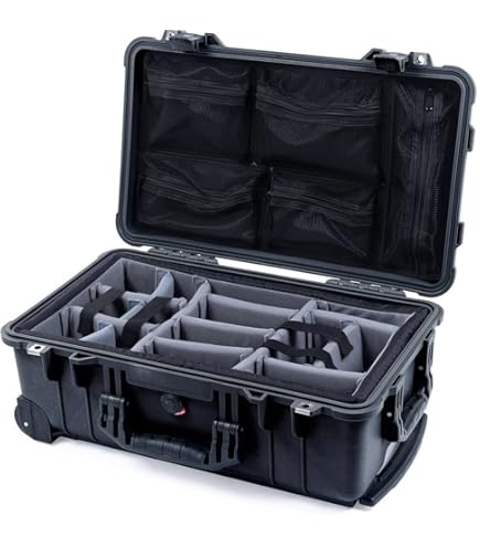 Amazon.com : Pelican Color Case Black & Red Pelican 1510 Case with