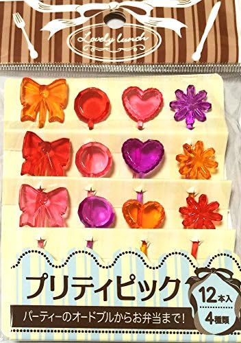 Bento Food Pick Fork, 12-Piece, Pretty