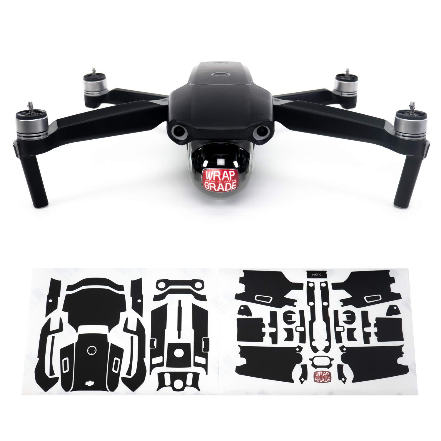 Wrapgrade Main Unit Skin Compatible with DJI Mavic Air 2 (STEALTH BLACK)