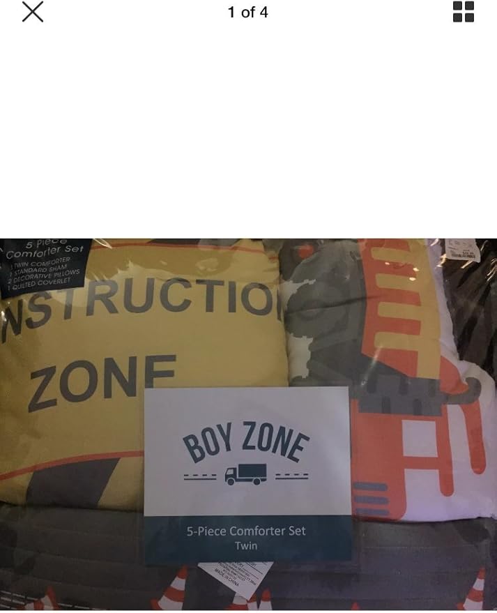boy zone construction quilt