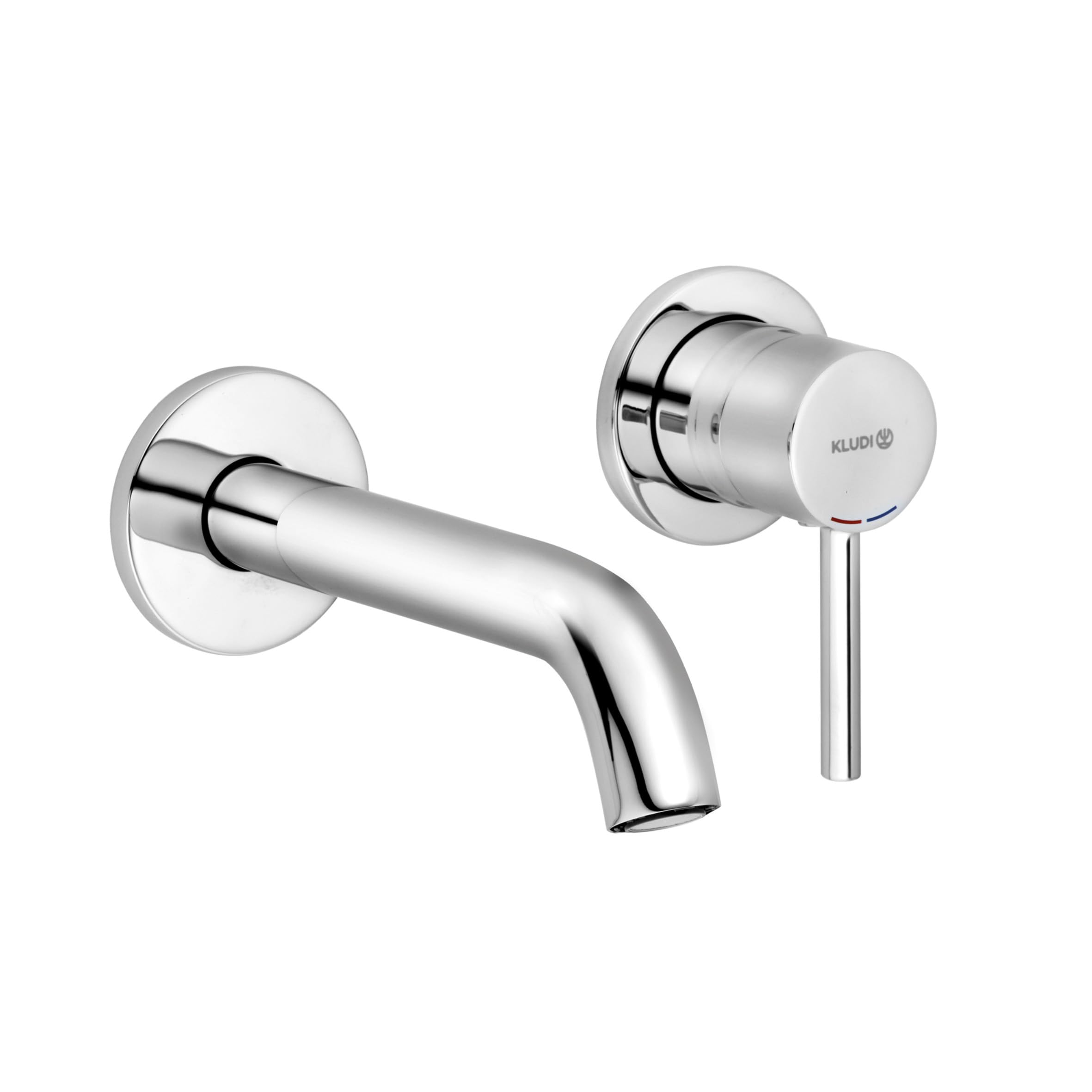 Bathroom Sink tap with a Fixed spout from Kludi Bozz - Chrome - 382440576