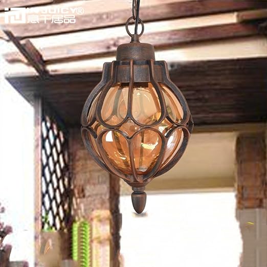 Injuicy Vintage Industrial E27 Edison Glass Pendant Lights Lamps