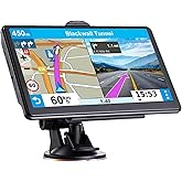 GPS Navigator for Car Truck RV, Latest 2025 Map, 7 inch Touch Screen Real Voice Spoken Turn-by-Turn Direction Reminding Navig