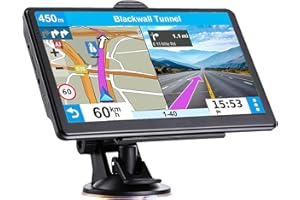 MRSXWPY GPS Navigator for Car Truck RV, Latest 2025 Map, 7 inch Touch Screen Real Voice Spoken Turn-by-Turn Direction Reminding Navigation System for Cars, Vehicle GPS with Speed and Red Light Warning