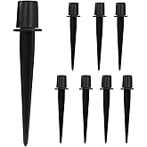 Litoexpe 8 Pack Metal Solar Lights Stake, Replacement Spike Ground Stake for Garden Lights Outdoor Enthusiasts