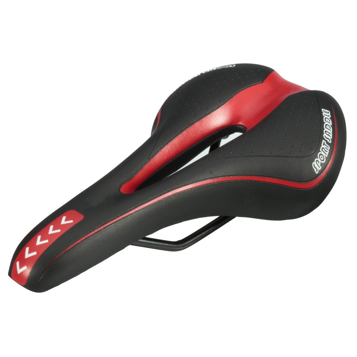 BigTron Comfortable MTB Saddle Cycling Seat with Cushion for Offroad travels Black_Red