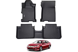 CARTIST Accord Floor Mats - Car Mats for Honda Accord Sedan 2013-2017 (Not Fit Coupe Model), All Weather Flor Mat for Accord Accessories, Heavy Duty Rubber Mats, Car Accessories