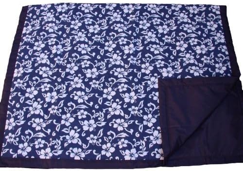Tuffo Water-Resistant Outdoor Blanket, Navy Hawaii by Tuffo