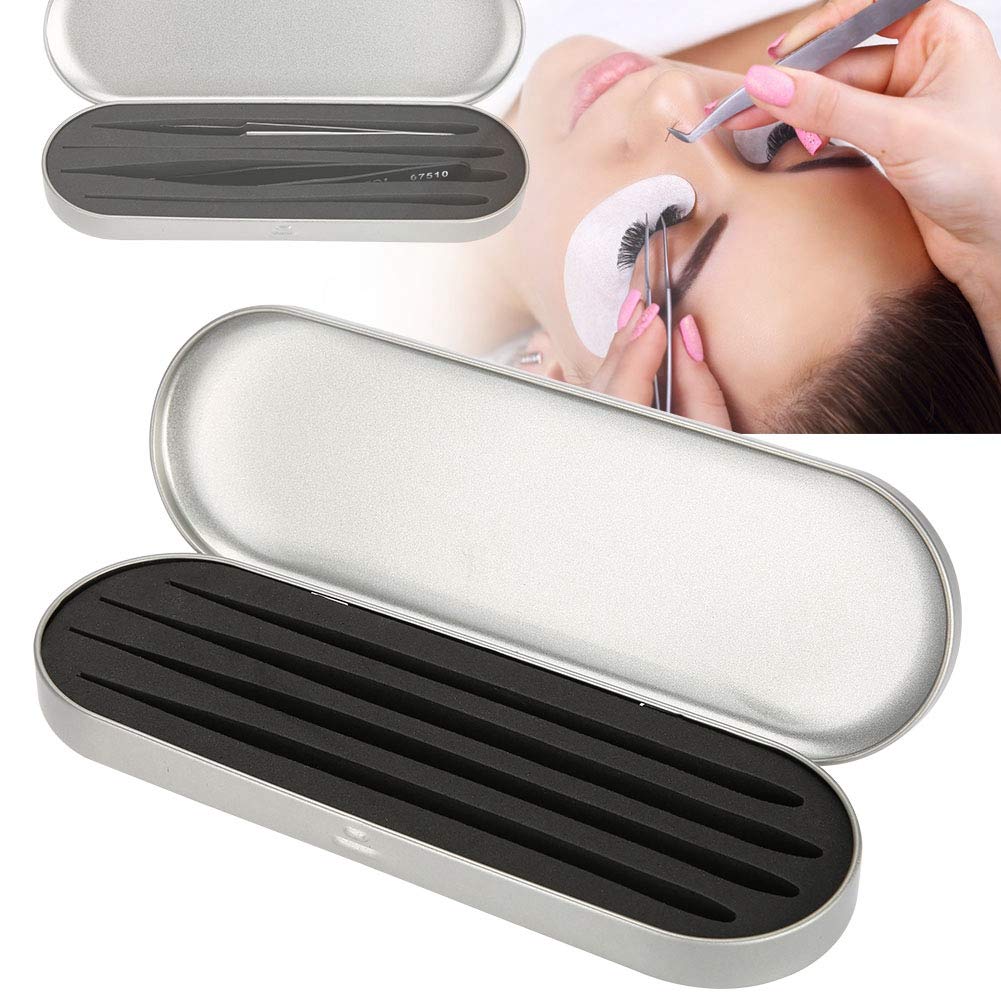 Eyelash Tweezers Box, Tweezers Organizer Case Makeup Storage Box Tweezers Beautymisc Tools, Tweezers, Eyelash for Brushes, Eyebrow Razors