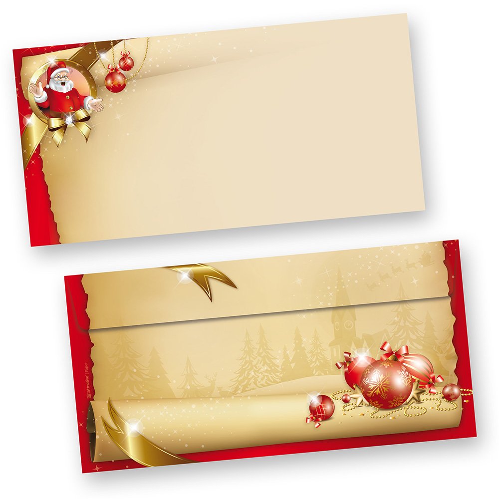 Envelopes Christmas Santa Claus
